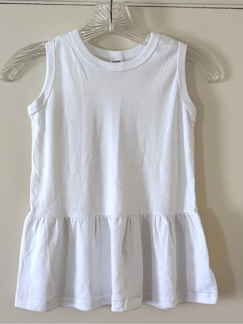 Rabbit Skins White Sleeveless Ruffle Dress Bundle of 3 dresses, size 5/6